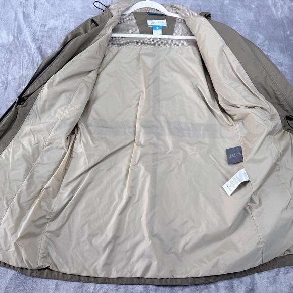 Columbia Sportswear Company Women's Size M Tan Hooded Anorak Rain Jacket - Picture 4 of 10